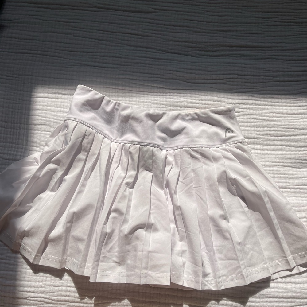 White and black skirt